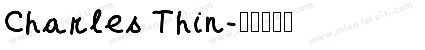 Charles Thin字体转换